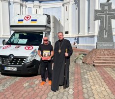 Kolejny wyjazd humanitarny z pomocą oraz wizyta u Biskupa w mieście Rowne 
